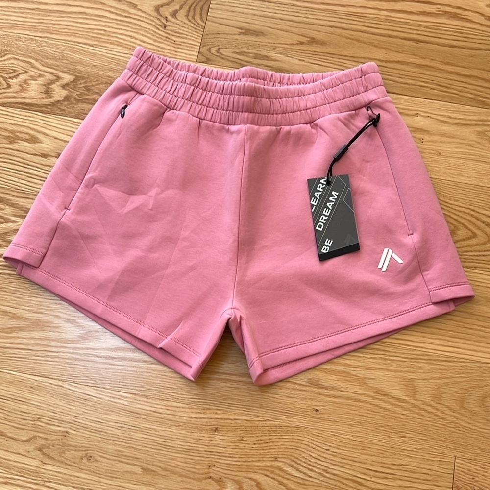 New! Alphalete women’s relaxed shorts confetti in size medium.